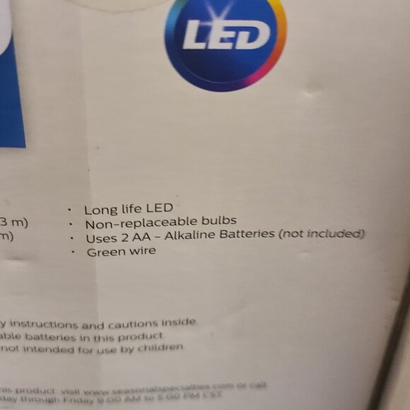 Set of 2 Philips Battery Operated Color Changing STARBURST Lights Holiday Decor - Picture 7 of 7